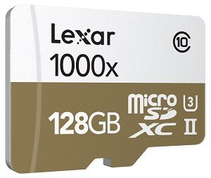 Lexar Professional 1000x 128 GB MicroSDXC Class 10 150 MB/s Memory Card