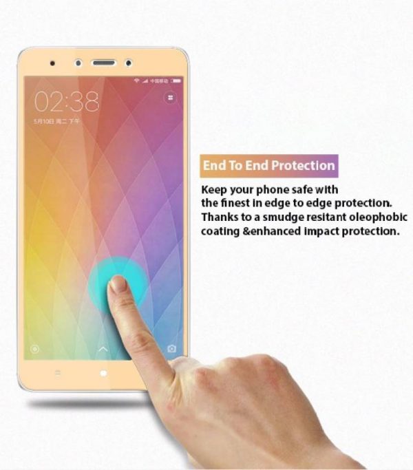 Edge to Edge Color Tempered glass for MI Note 4 (BLACK / GOLD / WHITE) - Image 7