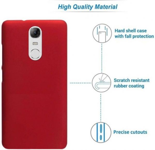 Hard Shell Case For MI Note 4 (RED) - Image 2