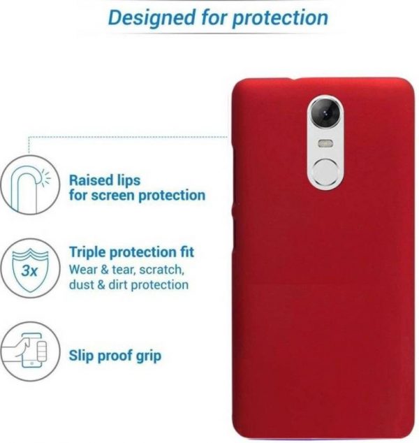 Hard Shell Case For MI Note 4 (RED)