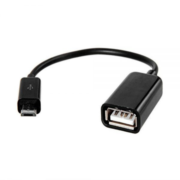 OTG Cable (High Quality) Black/White (Free Gift) - Image 2