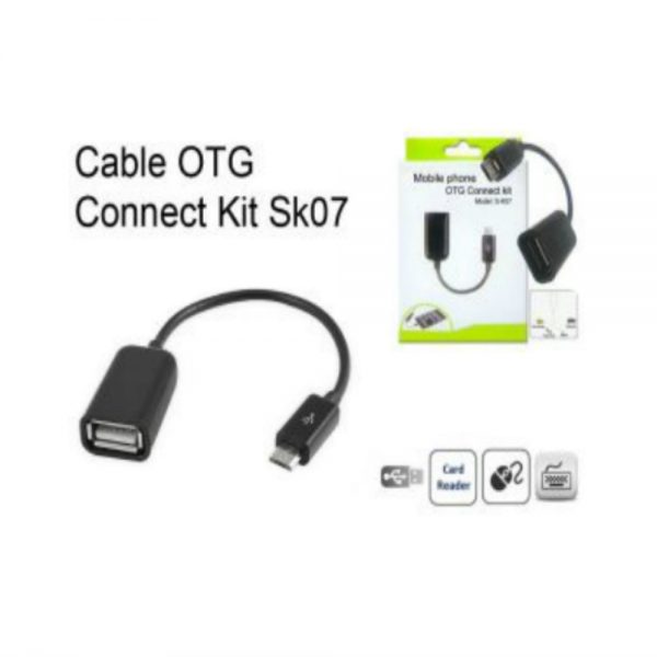 OTG Cable (High Quality) Black/White (Free Gift) - Image 6