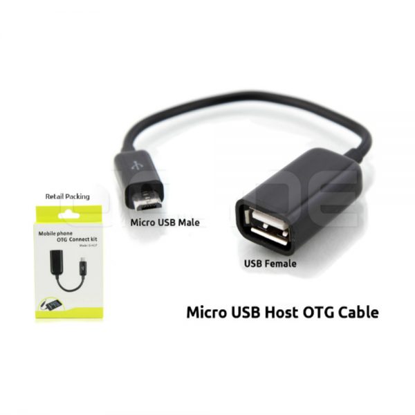 OTG Cable (High Quality) Black/White (Free Gift) - Image 7