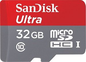 SanDisk Ultra 32 GB MicroSDHC Class 10 80 MB/s Memory Card  (With Adapter)