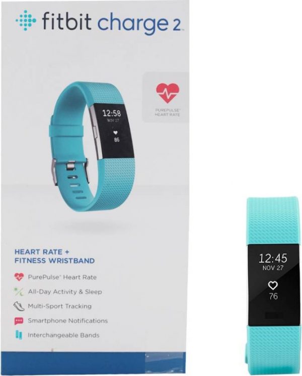 Fitbit Charge 2 Large  (Sky Blue) - Image 3