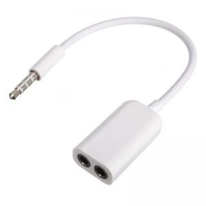 3.5mm Headphone Splitter  (White)