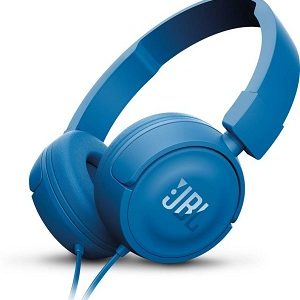 JBL T450 PureBass Headphones  (Blue, On the Ear)