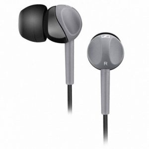 Sennheiser CX 180 Wired Headphones  (Black, Grey, In the Ear)