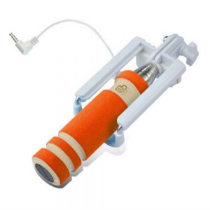 MINI Selfie Stick AUX (5 Colors) - Orange