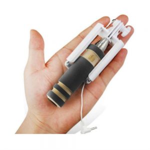 MINI Selfie Stick AUX (5 Colors) - Black