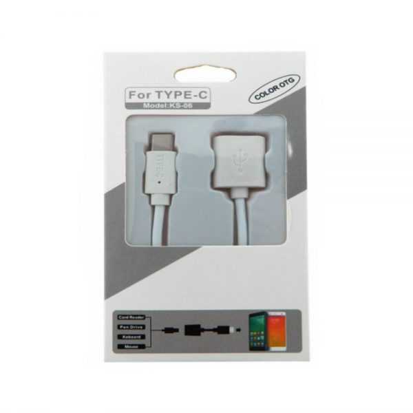 Type C OTG Cable Black/White (High Quality) - Image 3