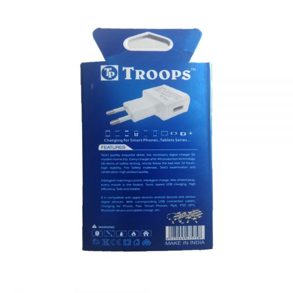 Troops Charger 2.8A (Micro USB) 6 Months Warranty - Image 2