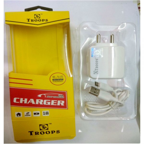 Troops Charger 3..4A Duel USB Ports (Micro USB) - Image 6