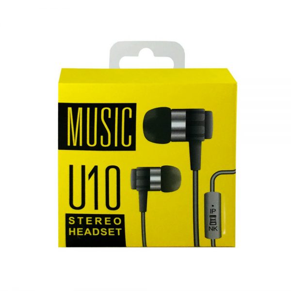 Music U10 Earphones with Mic (In the Ear) 6 Months Warranty + Free Shipping - Image 8