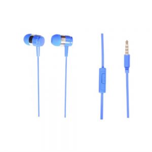 Music U10 Earphones with Mic (In the Ear) - BLUE