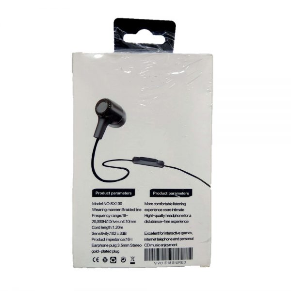 E-18 Wired Earphone (In Ear) - Image 3