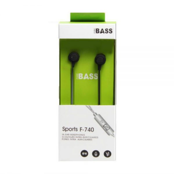 Sport F-740 Wired Earphone Pure Bass (In Ear ) - Image 5