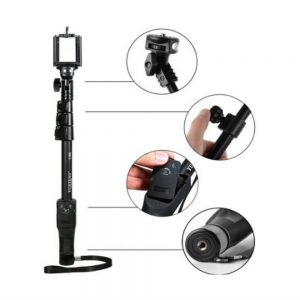 Yunteng YT 1288 Bluetooth Selfie Stick  (Black, with Remote) 6 Months Warranty + Free Shipping