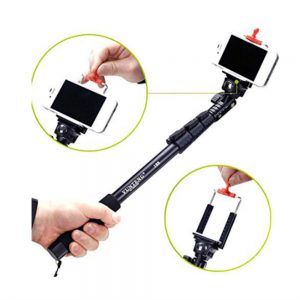 Yunteng YT 188 Selfie Stick (Black, without Remote) 6 Months Warranty + Free Shipping