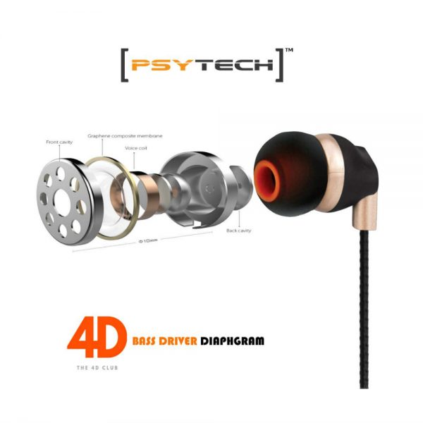 PSYTECH Stoner Wired Earphone (In Ear) 6 Months Warranty - Image 3