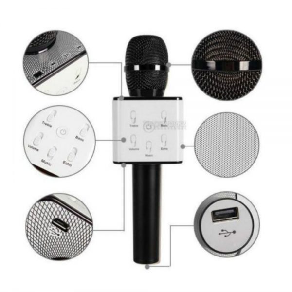 Q7 Mic (Wireless Mic) Built-in Speaker - Karaoke Mic - Image 5