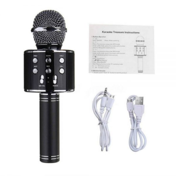WS 858 Mic (Wireless Mic) Built-in Speaker - Karaoke Mic - Image 5