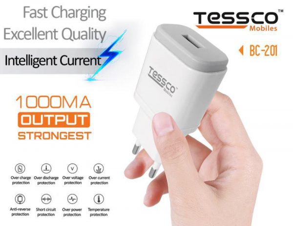 Tessco BC 201 1.0A Charger Single USB (6 Months Warranty) - Image 5
