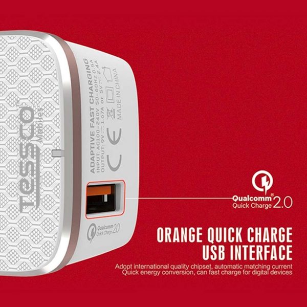 Tessco BC 203 2.4A Charger Qualcomm 2.0 Single USB (6 Months Warranty) - Image 9