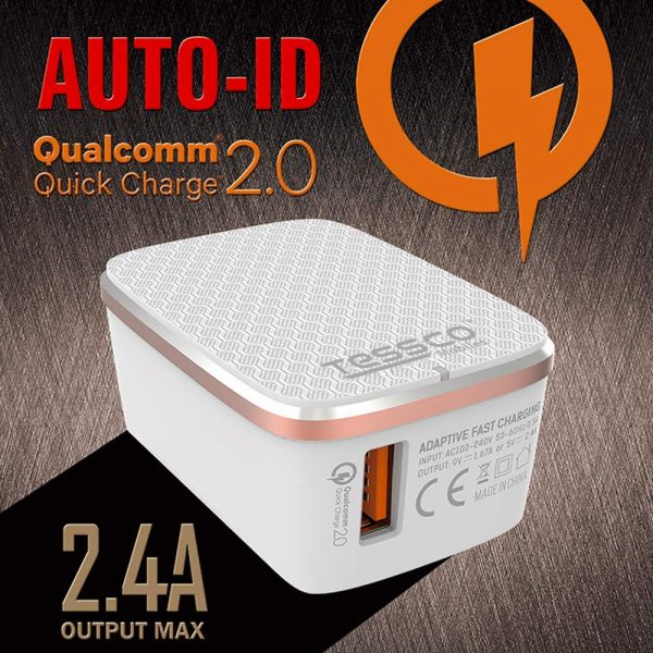 Tessco BC 203 2.4A Charger Qualcomm 2.0 Single USB (6 Months Warranty) - Image 12