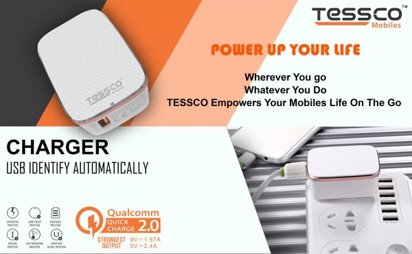 Tessco BC 203 2.4A Charger Qualcomm 2.0 Single USB (6 Months Warranty) - Image 15