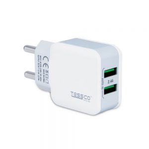 Tessco BC 204 2.4A Charger Dual USB (6 Months Warranty)