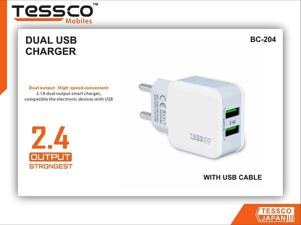 Tessco BC 204 2.4A Charger Dual USB (6 Months Warranty) - Image 10