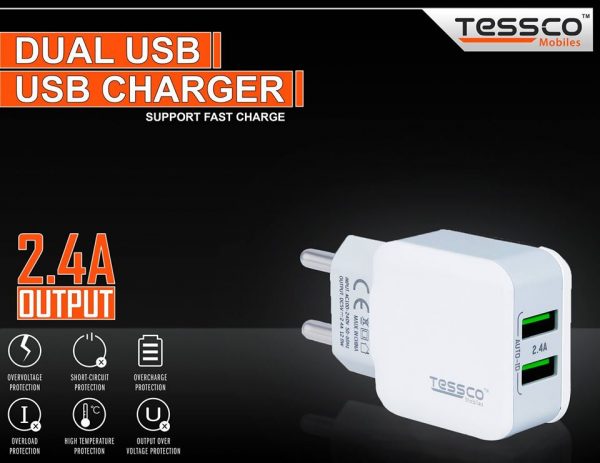 Tessco BC 204 2.4A Charger Dual USB (6 Months Warranty) - Image 12