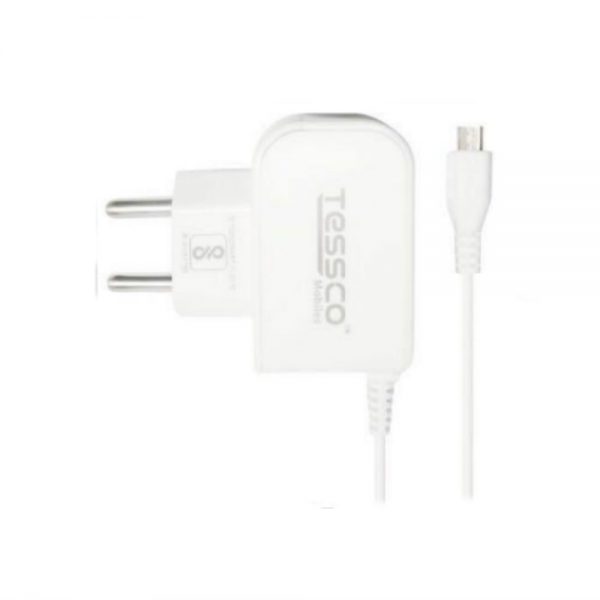 Tessco BC 206 1A Charger Attached Micro USB Cable+Single USB Ports (6 Months Warranty)