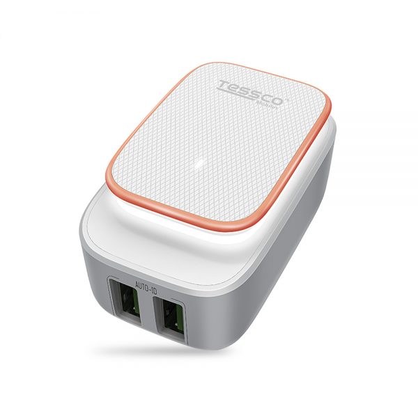 Tessco BC 207 2.4A Charger Dual USB Ports (6 Months Warranty)