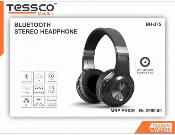 Tessco BH 375 Bluetooth Headphone (6 Months Warranty) - Image 4