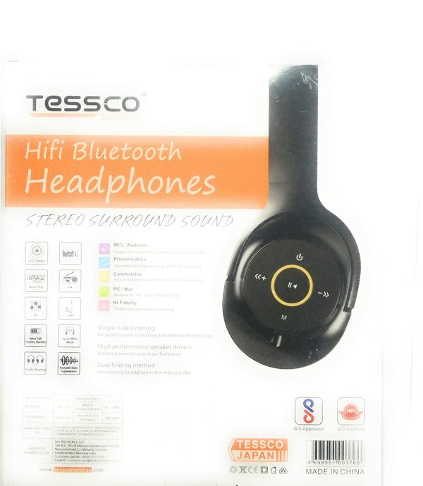 Tessco BH 376 Bluetooth Headphone (6 Months Warranty) - Image 3