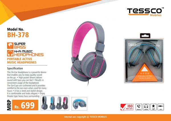 Tessco BH 378 Wired Headphone (6 Months Warranty) - Image 6