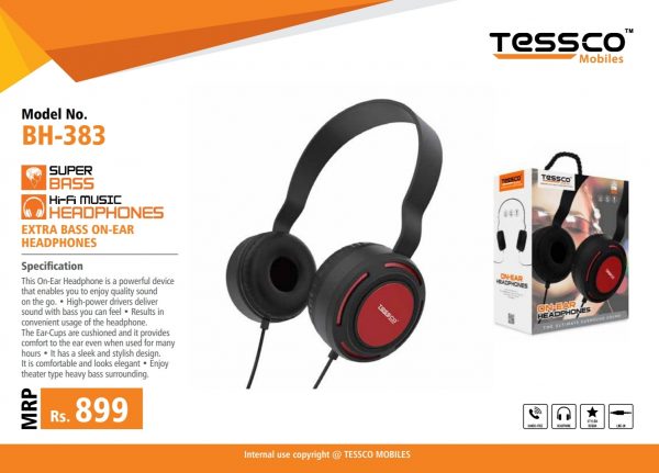 Tessco BH 383 Wired Headphone (6 Months Warranty) - Image 6