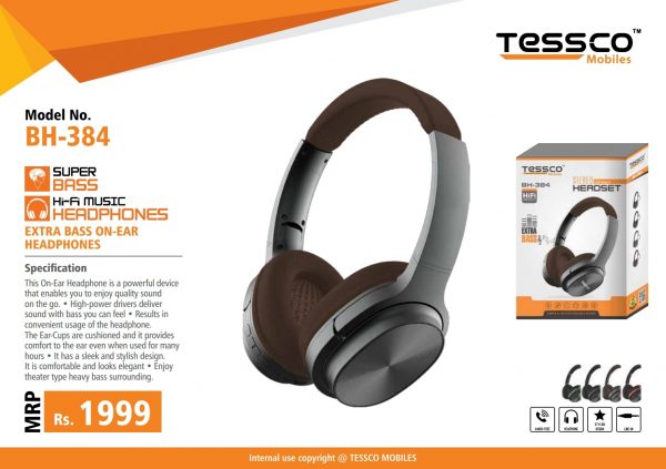 Tessco BH 384 Wireless Headphone (6 Months Warranty) - Image 12