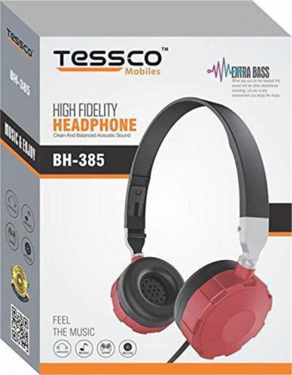 Tessco BH 385 Wired Headphone (6 Months Warranty) - Image 2