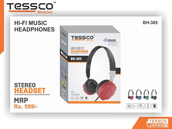 Tessco BH 385 Wired Headphone (6 Months Warranty) - Image 4