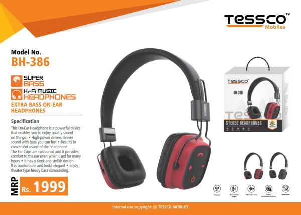 Tessco BH 386 Wireless Headphone (6 Months Warranty) - Image 5