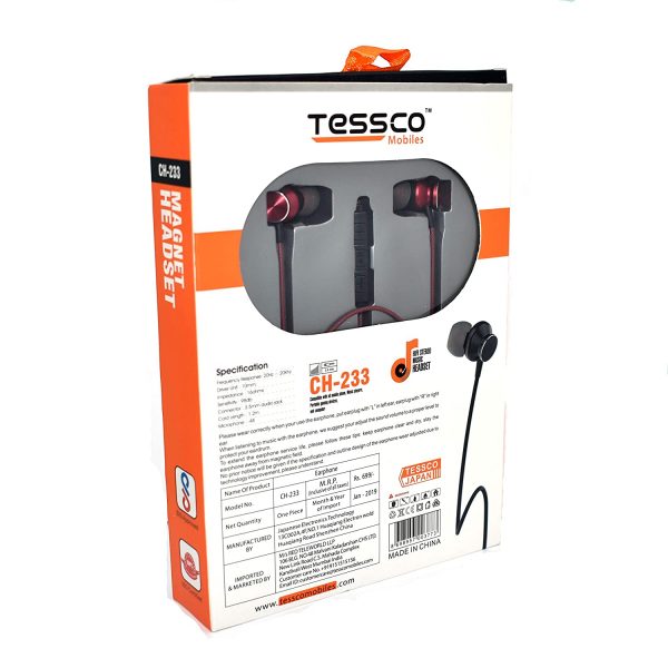 Tessco CH 233 Wired Earphone (In Ear) 6 months Warranty - Image 7