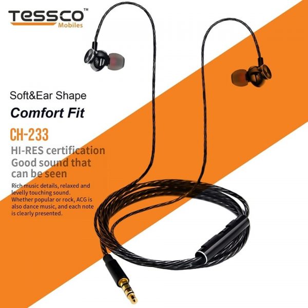 Tessco CH 233 Wired Earphone (In Ear) 6 months Warranty - Image 10