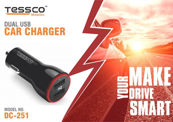 Tessco DC 251 2.1A Car Charger 2USB Ports (6 Months Warranty) - Image 9