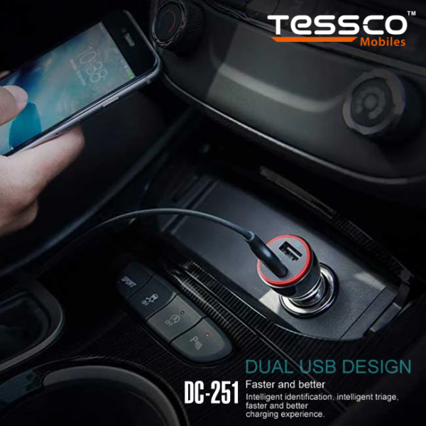 Tessco DC 251 2.1A Car Charger 2USB Ports (6 Months Warranty) - Image 10