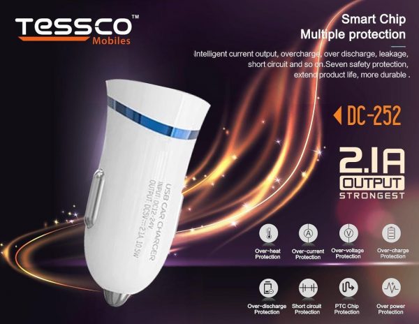 Tessco DC 252 2.1A Car Charger Single Port (6 Months Warranty) - Image 6