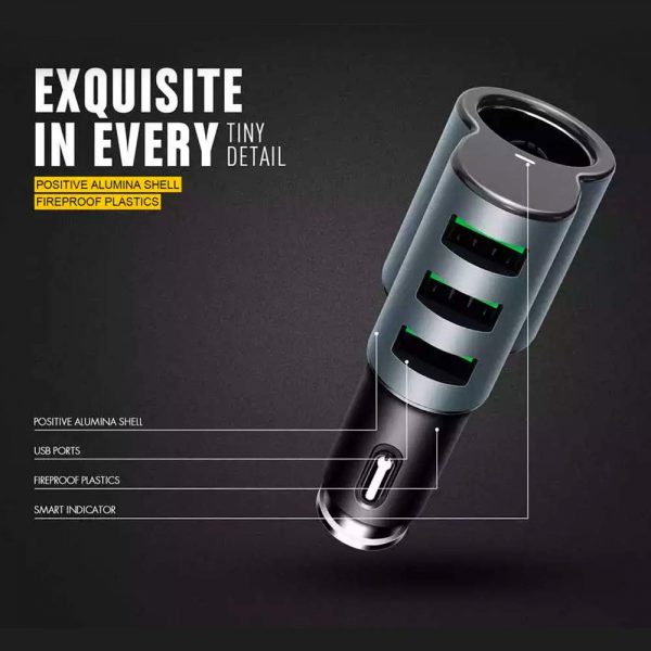 Tessco DC 255 5.2A Car Charger 3 USB Ports (6 Months Warranty) - Image 9