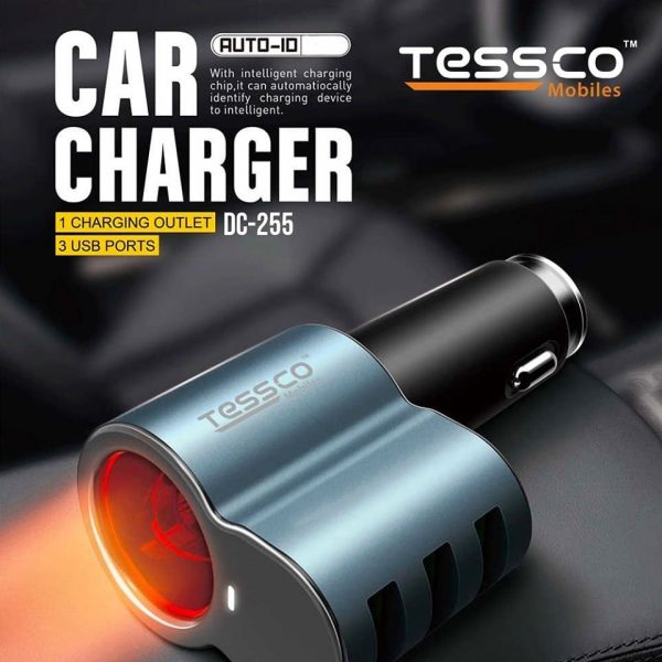 Tessco DC 255 5.2A Car Charger 3 USB Ports (6 Months Warranty) - Image 12
